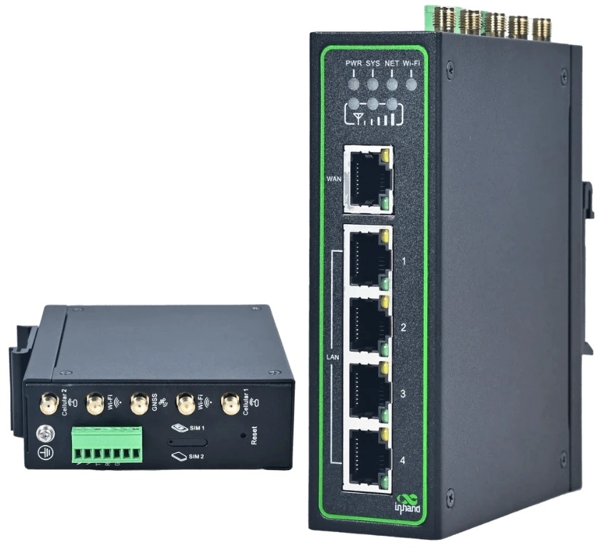 InRouterCompact Industrial Router - Conectividade ininterrupta.Backup automático e recuperação inteligente garantem acesso contínuo e confiável à internet industrial.